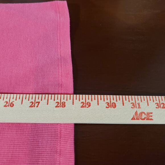 Vtg Old Navy Y2K Lace Trim Micro Ribbed Cami Tank Top Size XL Preppy Pink Layer - Picture 10 of 10